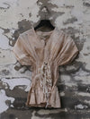 Mutedance 25 Spring/Summer Lace-Up Tunic Top MD-MD25SS02-SAND MD25SS01
